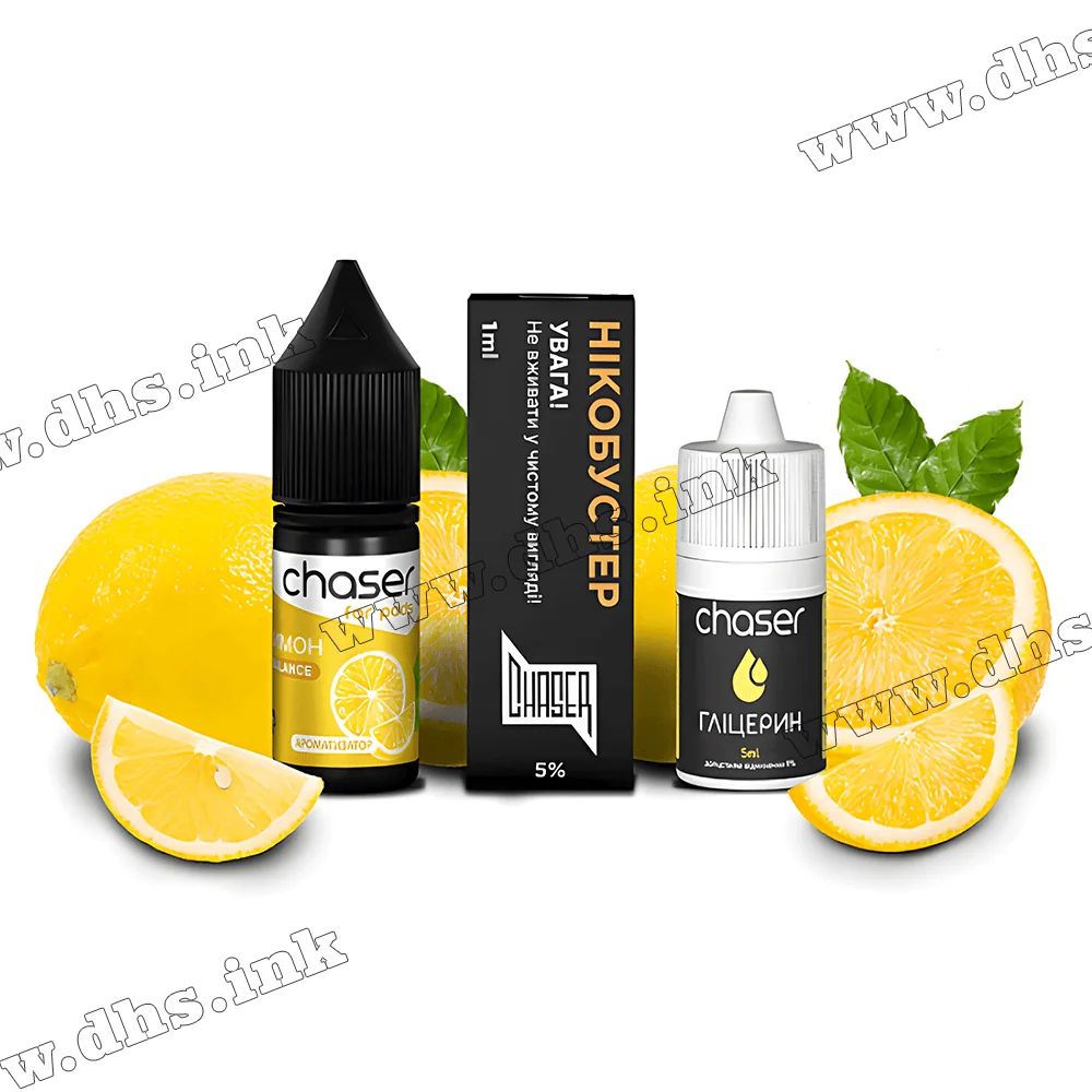 Набір для самозамісу Chaser For Pods Salt 10 мл (50 мг) - Лимон